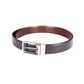 Men Black & Brown Reversible Textured Formal Belt - Chiti