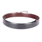 Men Black & Brown Reversible Textured Formal Belt - Chiti